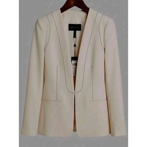 BCBGMAXAZRIA Ivory Blazer Jacket Women's Extra Small NWT FLAWS READ